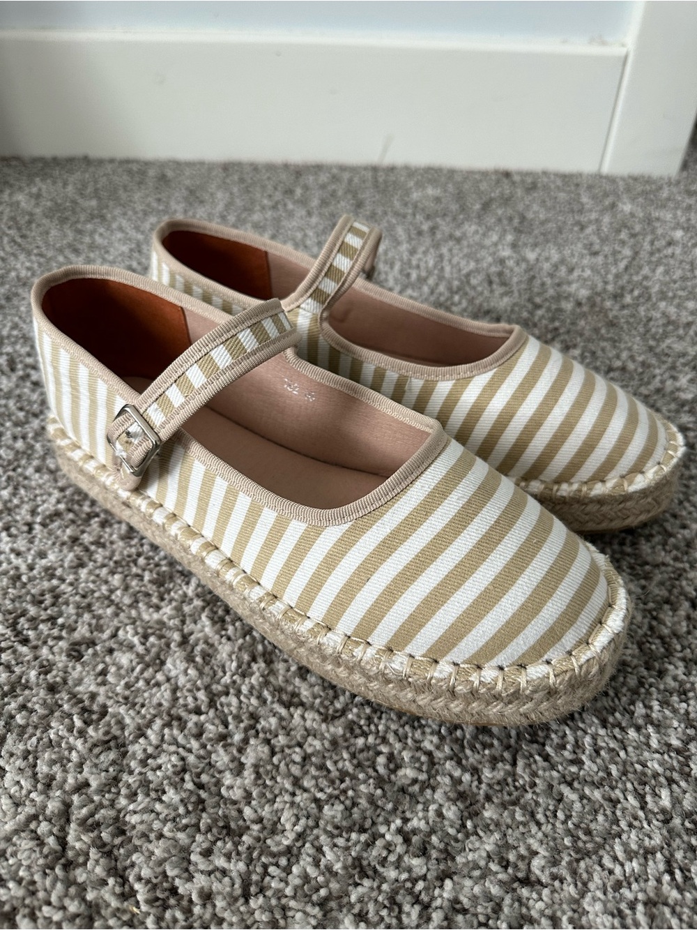 ATBELL Striped Mary Jane Espadrilles EU 40/ US 9